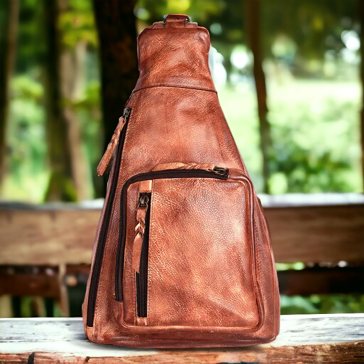 Genuine Vintage Leather Sling Bag