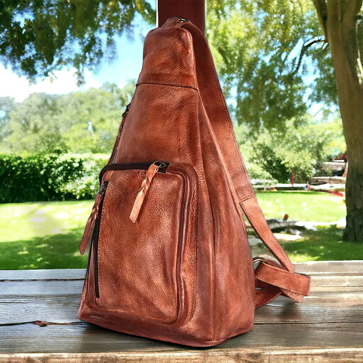 Genuine Vintage Leather Sling Bag