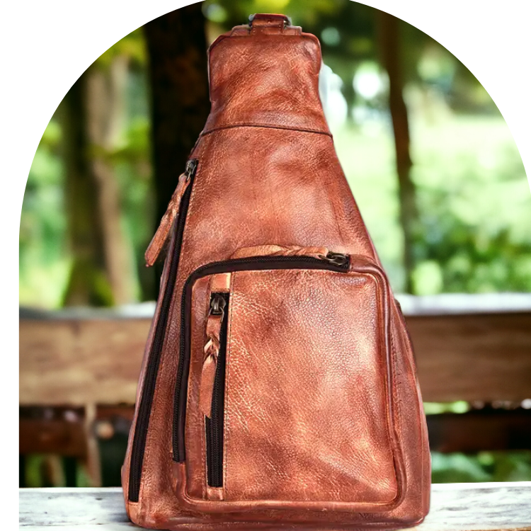 Genuine Vintage Leather Sling Bag