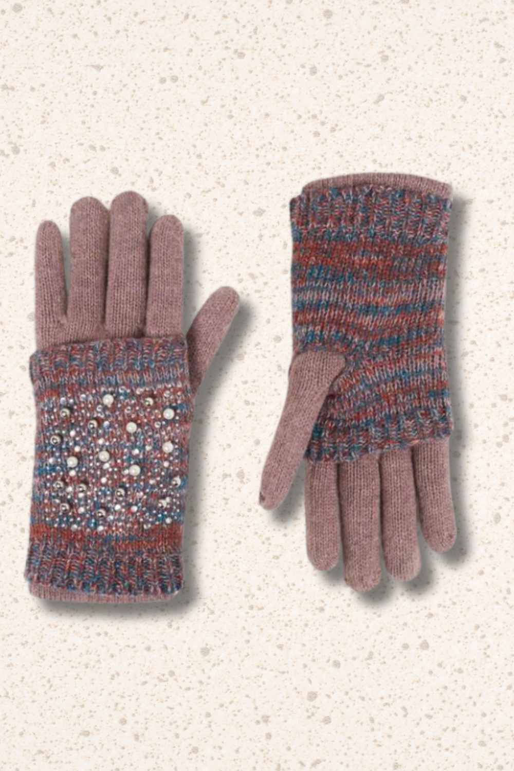 Plum Two Piece Set Convertible Gloves