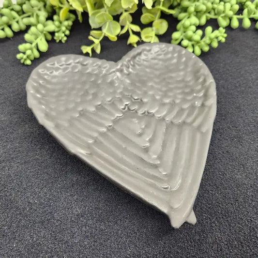 Shungite Angel Wing Plate/Bowl (Approximately 7"x6"x1.25")