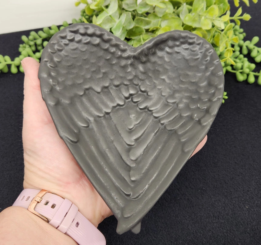 Shungite Angel Wing Plate/Bowl (Approximately 7"x6"x1.25")